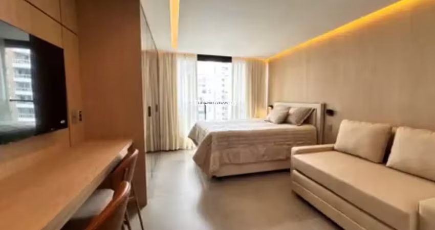 Studio para locação no itaim bibi, 1 quarto, 1 banheiro, 30m².