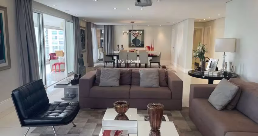 Apartamento de alto padrão de 4 quartos com 4 suítes e 5 vagas no campo belo de 380m²