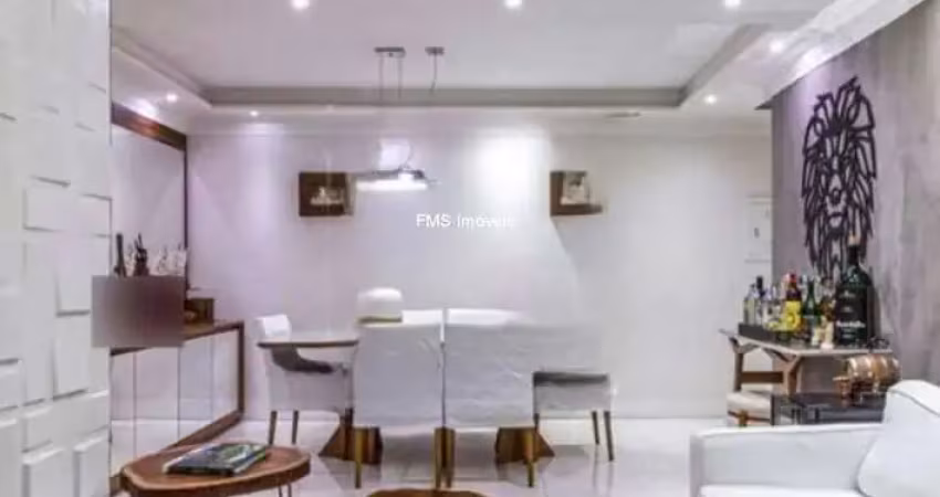 Apartamento à venda em moema, são paulo-sp  3 quartos, 1 suíte, 2 salas, 2 vagas - 120m²