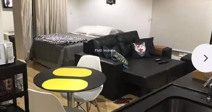 Apartamento à venda ou locação no campo belo com 1 quarto, 1 banheiro, 1 vaga.
