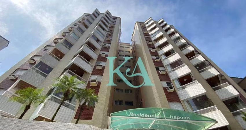 Apartamento com 2 dormitórios, 82 m² - venda por R$ 420.000,00 ou aluguel por R$ 3.000,00/mês - Vila Guilhermina - Praia Grande/SP