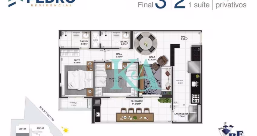 Apartamento à venda, 79 m² por R$ 515.000,00 - Tupi - Praia Grande/SP