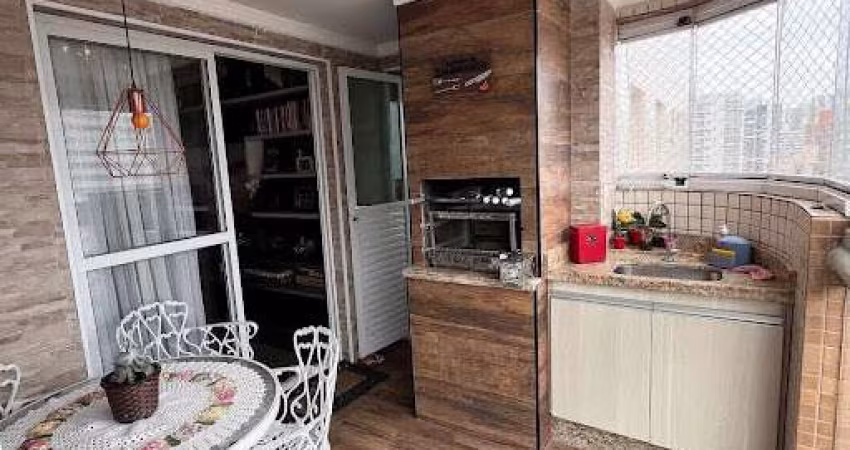 Apartamento com 3 dormitórios  2 Suítes Savada Envidraçada 2 vagas de Garagemà venda, 120 m² por R$ 680.000 - Aviação - Praia Grande/SP