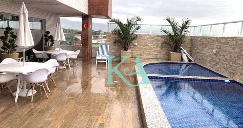 Apartamento, 78 m² - venda por R$ 500.000,00 ou aluguel por R$ 4.880,17/mês - Vila Guilhermina - Praia Grande/SP