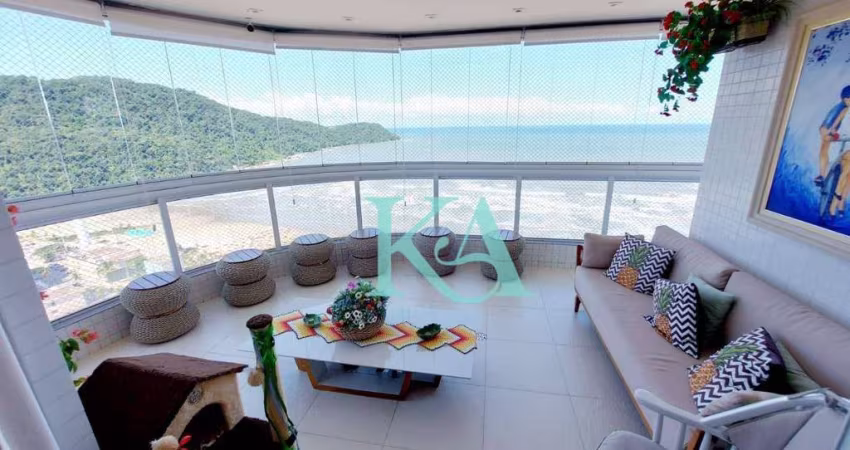 Apartamento com 4 dormitórios à venda, 212 m² por R$ 2.950.000,00 - Canto do Forte - Praia Grande/SP