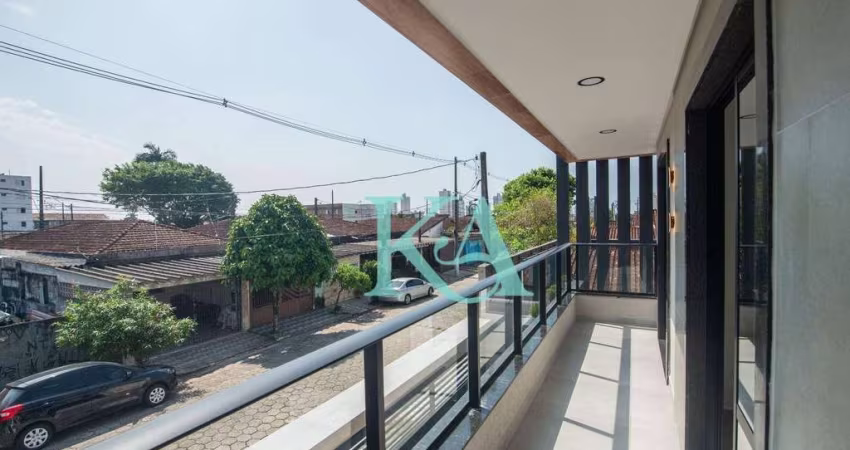 Casa de Condomínio com 2 dormitórios Sacada  à venda por R$ 335.000 - Maracanã - Praia Grande/SP