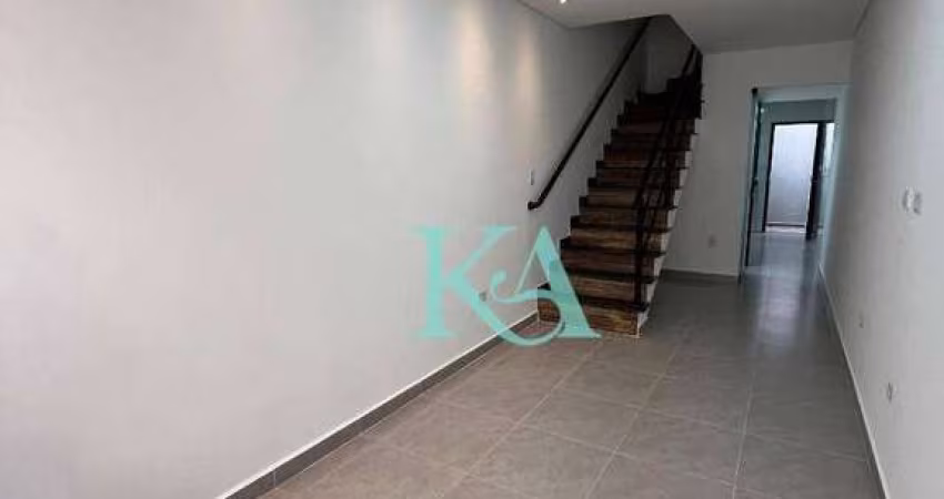 Sobrado condominio com 2 dormitórios 1 suíte 1  quintal privativo à venda, 59 m² por R$ 295.000 - Caiçara - Praia Grande/SP