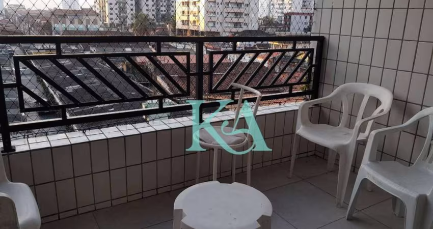 Apartamento com 2 dormitórios 1 Suíte à venda, 72 m² por R$ 420.000 - Vila Guilhermina - Praia Grande/SP