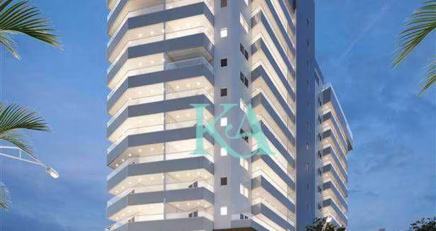 Apartamento com 2 dormitórios à venda, 72 m² por R$ 359.000 - Mirim - Praia Grande/SP
