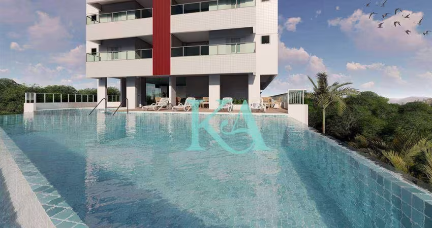 Apartamento com 2 dormitórios à venda, 71 m² por R$ 387.000,00 - Caiçara - Praia Grande/SP