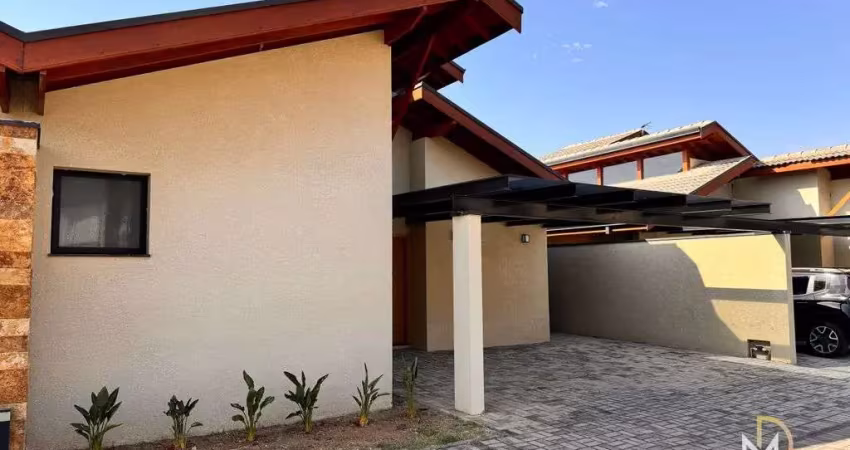 Casa térrea com 03 dormitórios em condomínio fechado para locação em atibaia/sp