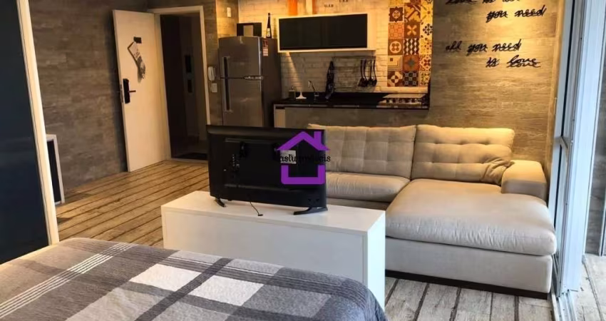 Apartamento Studio para Locação no bairro do Jd. Anália Fraco, 1 dorm, 1 vaga, 52 m - Apto Lindo Mobiliado!!!