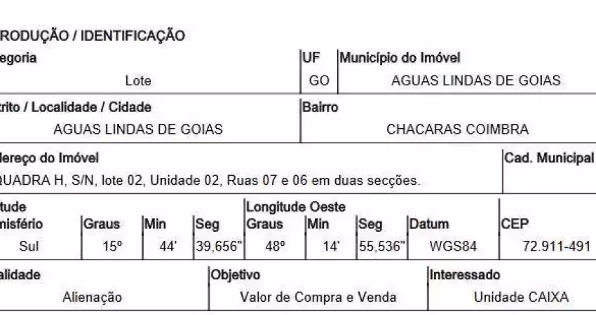 Oportunidade única em aguas lindas de goias - go | tipo: terreno | negociação: venda direta online  | situação: imóvel