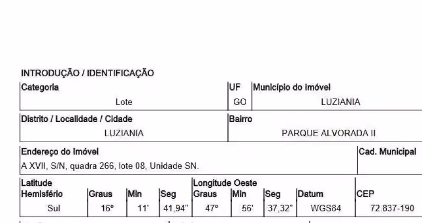 Oportunidade única em luziania - go | tipo: terreno | negociação: venda direta online  | situação: imóvel