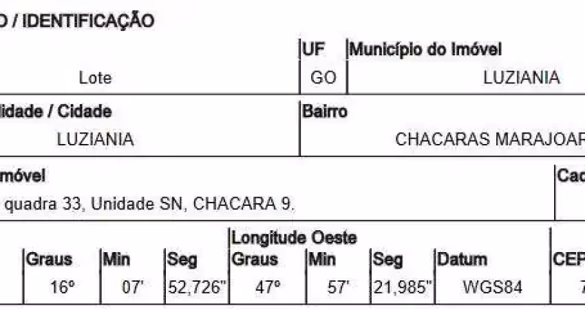 Oportunidade única em luziania - go | tipo: terreno | negociação: venda direta online  | situação: imóvel