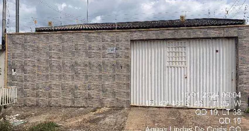 Oportunidade única em aguas lindas de goias - go | tipo: casa | negociação: venda online  | situação: imóvel