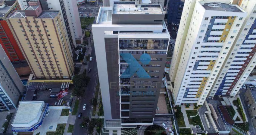Helbor Stay Batel. Apartamento tipo Studio Mobiliado, à venda, 36 m² por R$ 550.000 - Batel - Curitiba/PR