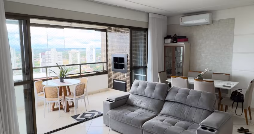 Apartamento com 3 suítes e churrasqueira na sacada - Próximo do Parque Mãe Bonifácia - Edifício Goiabeiras Tower