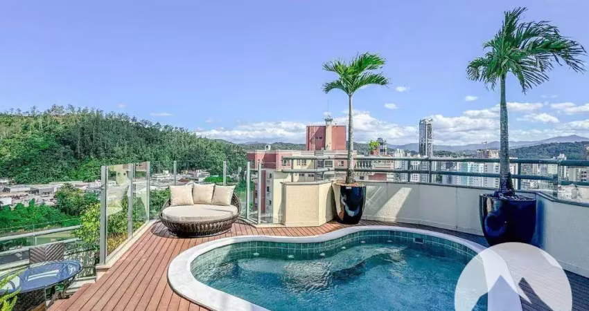 Cobertura com 5 dormitórios à venda, 570 m² por r$ 4.850.000,00 - ponta aguda - blumenau/sc