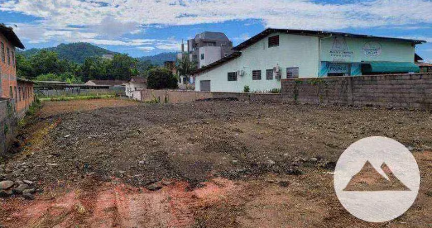Terreno para alugar, 1100 m² por r$ 5.500/mês - itoupava central - blumenau/sc