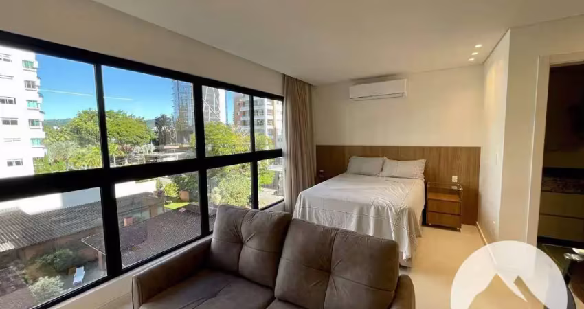 Apartamento com 1 dormitório para alugar, 35 m² por r$ 3.048,00/mês - ponta aguda - blumenau/sc
