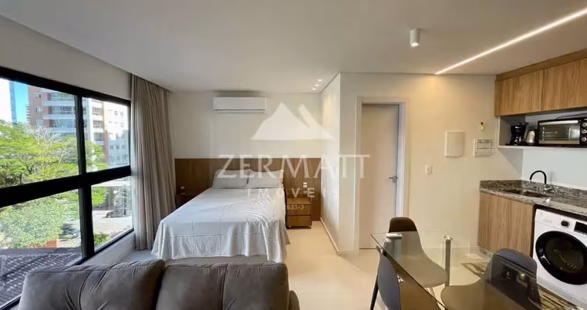 Apartamento com 1 dormitório para alugar, 35 m² por r$ 3.048,00/mês - ponta aguda - blumenau/sc