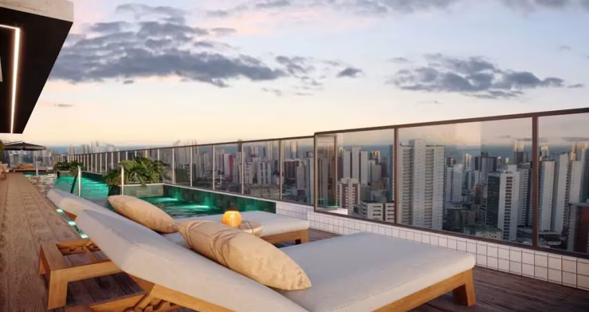 Shopping view rooftop – studio ou 2 quartos para venda com vista incrível em recife