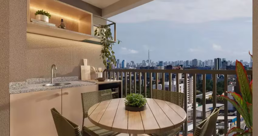 Apartamento moderno 2 quartos (1 suíte), 57m² no mood aurora