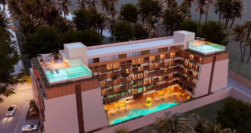 Flats de 1 e 2 quartos, primeiro home resort na praia tamandaré