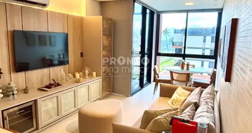 Excelente apartamento mobiliado localizado em muro alto com 116,68m² de área útil.