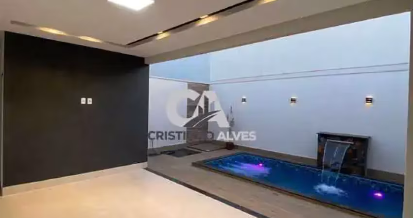 Casa a venda vila alzira 03 quartos com piscina localização privilegiada do setor, a 3km do buriti shopping. e fácil acesso a principal via, br153! essa casa tem um projeto