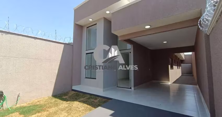 Casa a venda setor jardim ipiranga  03 quartos, acabamentos diferenciados em aparecida de goiânia, melhor localização, avenidas, supermercado, lojas de conveniências,