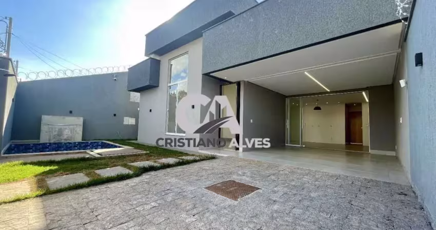 Casa à venda com piscina setor chácara são pedro aparecida de goiânia , acabamentos diferenciados, ótima localização, acesso rápido br153, próximo supermercado, colégio, transporte público, lojas de c