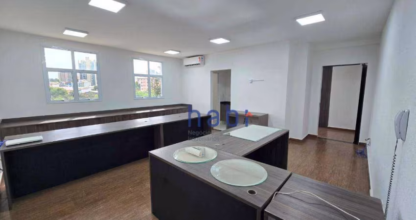 Sala comercial para locação com 67 m² por R$ 4.500/mês - Edifício Black  White - Sorocaba