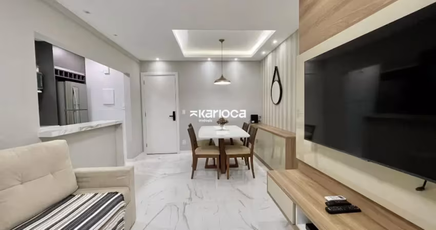 Mobiliado apartamento para alugar com 46m², 1 quarto, 1 banheiro, 1 vaga de garagem.