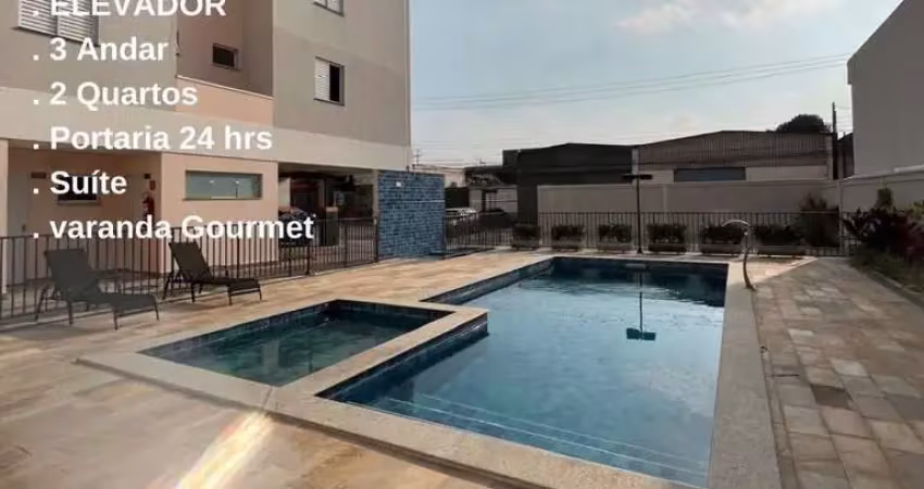 Apartamento com varanda gourmet e suíte para locação