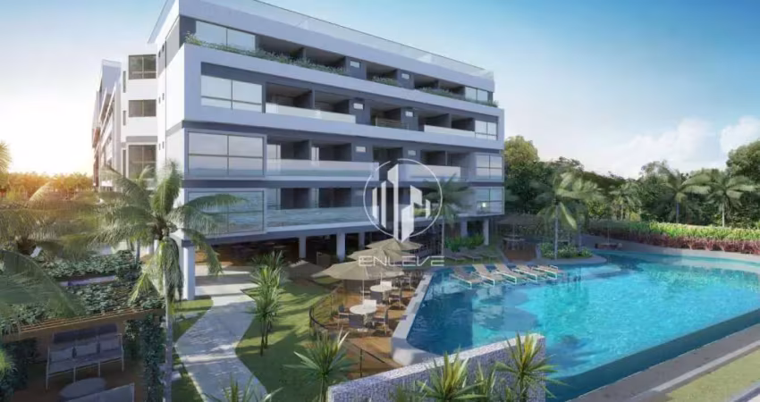 Apartamento em resort na beira mar de ponta de campina
