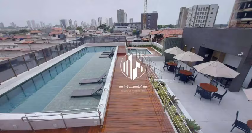 Apartamento vista mar com 2 quartos + varanda gourmet em condomínio club