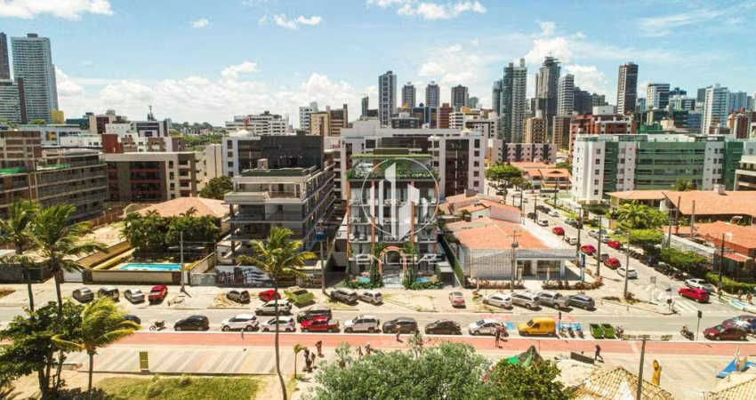 Apartamentos na planta com 01 quarto + área externa à beira-mar do cabo branco