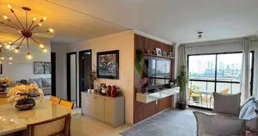 Apartamento de 85m2 com 3 Quartos, Varanda Gourmet, Todo Projetado em Condomínio Club
