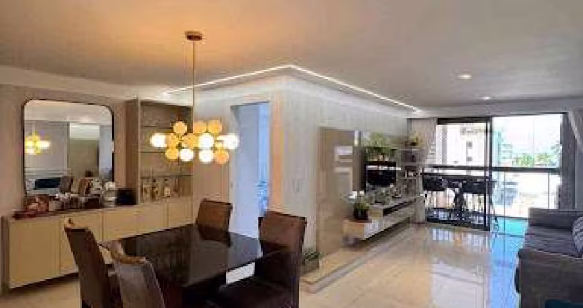 Apartamento de 132m2 com 4 Quartos, Todo Projetado e Vista Mar