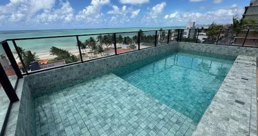 Apartamento novo na beira mar de Camboinha com 03 quartos