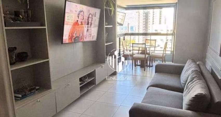 Apartamento de 107m2 com 3 Quartos + DCE, Todo Projetado, em Condomínio Club