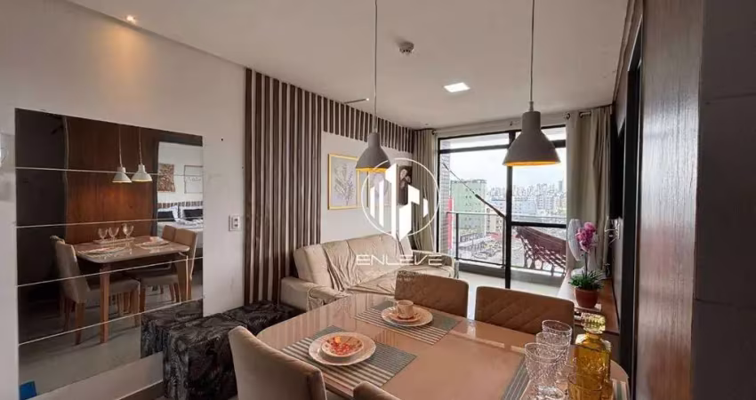 Apartamento porteira fechada de 01 quarto à 150m do mar no jardim oceania
