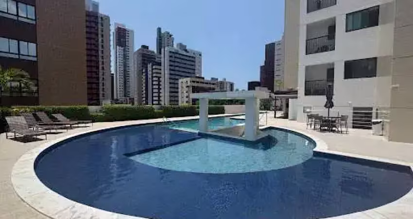 Apartamento de 111m2 com 3 suítes + dce, com móveis projetados, em tambaú