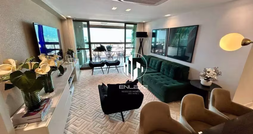 Apartamento mobiliado com 04 suítes e vista para o mar em camboinha