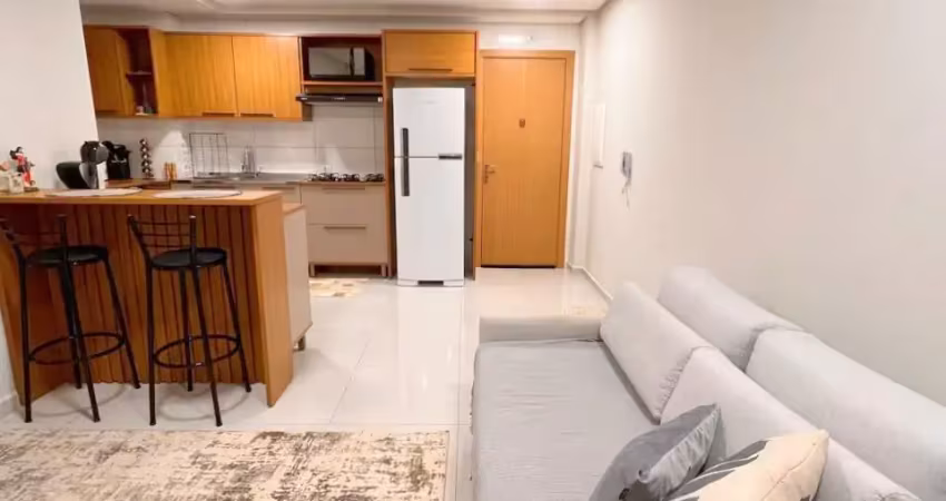 CANCELLI - 1 QUARTO, SALA/COZ, CONJUGADA, SACADA C/CHURRASQ, 1 VAGA, A/TOTAL 60m²
