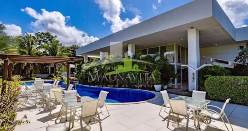 Mansão à Venda no Encontro das Águas, 5 Suítes, 1.500m² construída, 6.000m² Terreno, Piscina, Gourmet, Academia. Alto Luxo. Única! Estrada do Coco