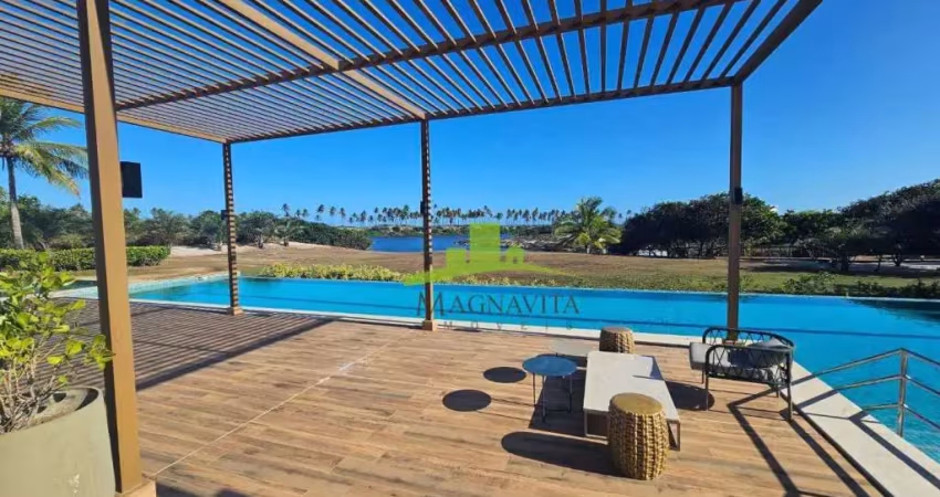 Lote frente lagoa no reserva sauípe, 499m², plano, dentro do destino sauípe com infraestrutura completa. agende sua visita!