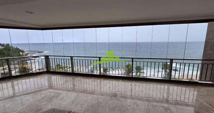 PALAZZO SULMARE | Apartamento | 320m² | 4 suítes | master com closet | Nascente | VISTA MAR | Ampla Varanda | 3 vagas | Rio Vermelho
